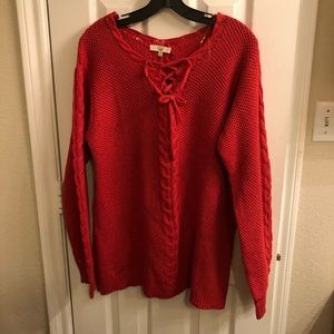 Oversized red sweater - Small